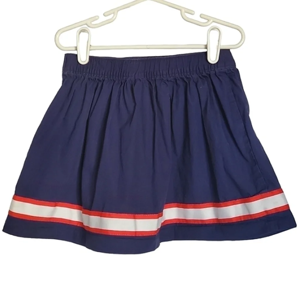 K1203 * Gymboree Girls Ribbon Skirt Red White Blue Size 7